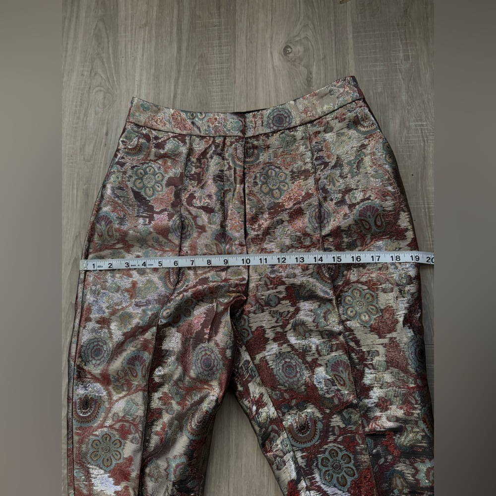 NWT ASOS Slim Kick-flare Jacquard Pants - Picture 8 of 12